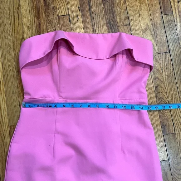 Bardot Georgia Strapless Dress - Candy Pink - Size 6 - Picture 11 of 13